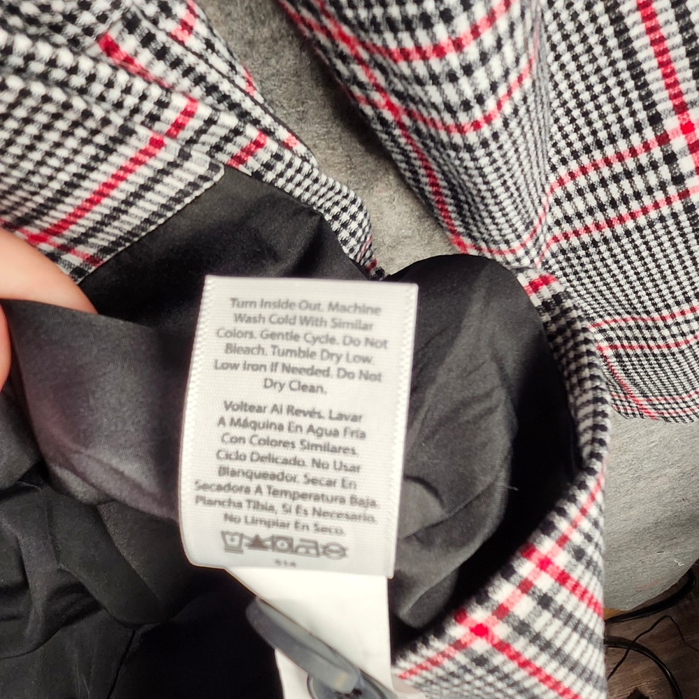 Free Assembly Women Plaid Double Breasted Blazer Jacket Multi Color Size XXL New - Picture 13 of 16